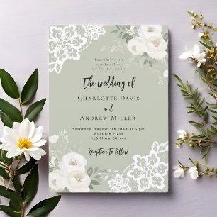Invitación Boda de verde verde rosa verde verde verde verde