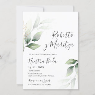 Invitación Boda de Verdemia de España