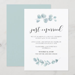 Invitación boda de Verenery recién casada