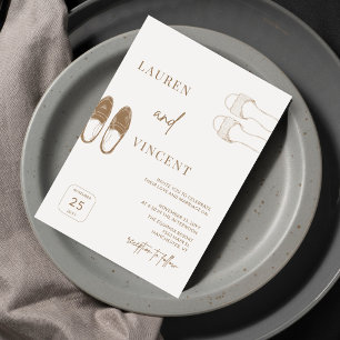 Invitación Boda de vestimenta filipina romántica rica en cose