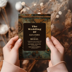 Invitación Boda de viaje de mapa de acuarela