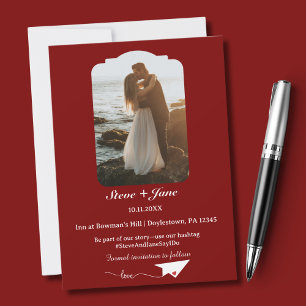 Invitación Boda De Viajes Avión Avión Moderno Guardar La Fech