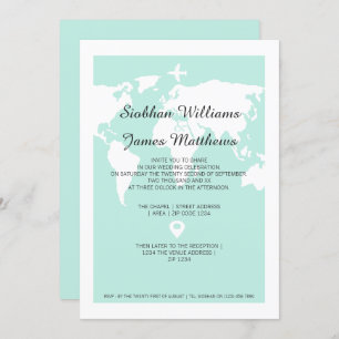 Invitación Boda de Viajes del Mundo