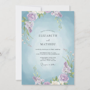 Invitación Boda de Vid Azur y Amatista