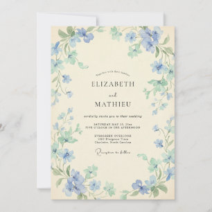 Invitación Boda de Vid Cerúlea y Menta