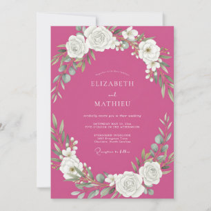 Invitación Boda de Vid Fuchsia