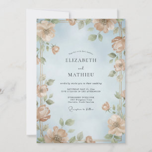 Invitación Boda de Vid Hoja de Champagne