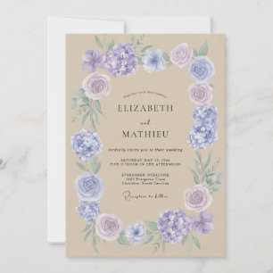 Invitación Boda de Vid Verde Clara y Tanilla