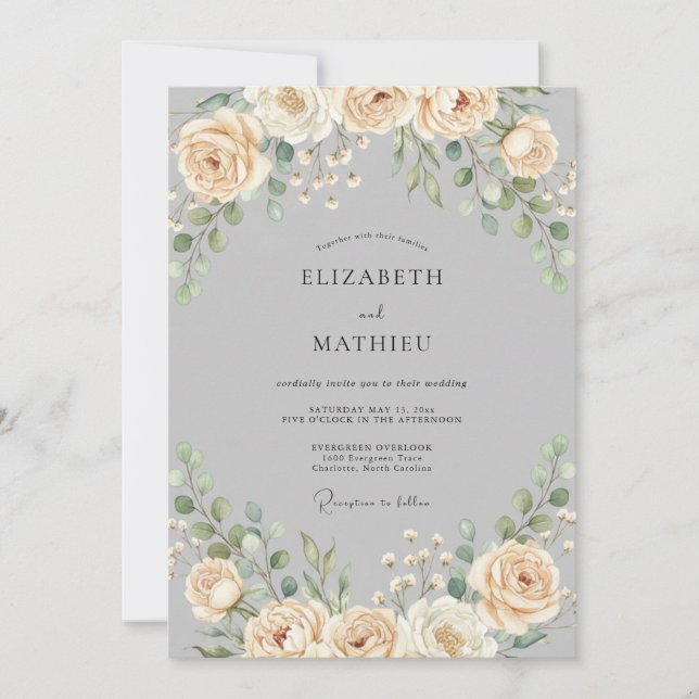 Invitación Boda de Viña Pizarra Champán (Anverso)
