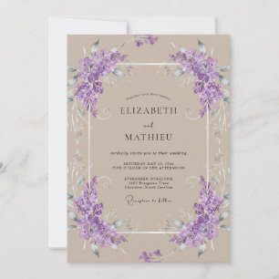 Invitación Boda de Viña Tono Lila
