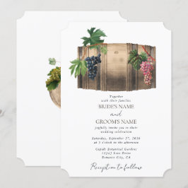Invitación Boda de viñedos de barril de vino ruso