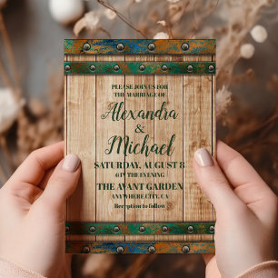 Invitación Boda de viñedos de Moda moderna