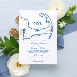 Invitación Boda de Wequassett Resort Harwich Cape Cod