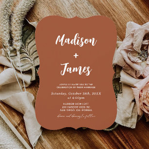 Invitación Boda de Western Boho Terracotta