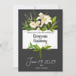 Invitación Boda de White Lilies