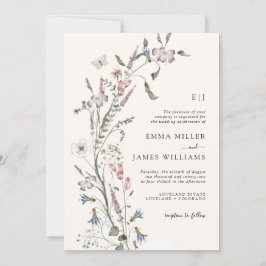 Invitación Boda de Wildflower Pastel