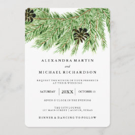 Invitación Boda de Winter Pines