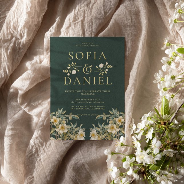 Invitación Boda de Winter Romantic Florals (Subido por el creador)