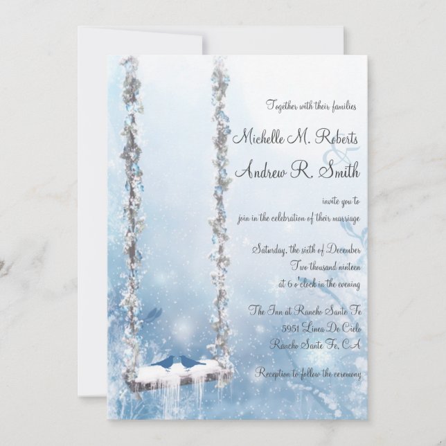 Invitación Boda de Wonderland romántico con amor (Anverso)