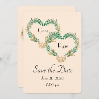 Invitación Boda de Wreath de Bonito rural rústica