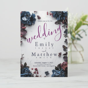 Invitación Boda Deep Woodland Romance