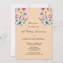 Invitación Boda del 50 aniversario de color
