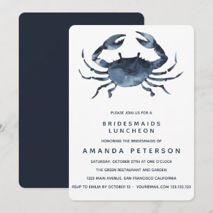 Invitación Boda del almuerzo de las damas de honor del Cangre