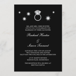 Invitación Boda del anillo de diamantes