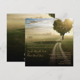Invitación Boda del árbol del corazón