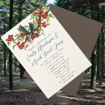 Boda del árbol florecido rojo del pájaro del amor