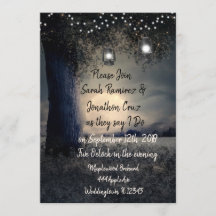 Boda del árbol luminoso romántico