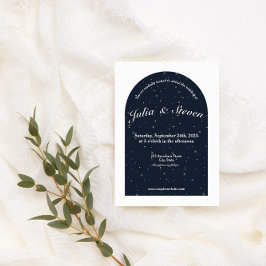 Invitación Boda del Arco Azul y Estrellas de la Marina Starli