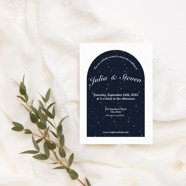Invitación Boda del Arco Azul y Estrellas de la Marina Starli (Subido por el creador)