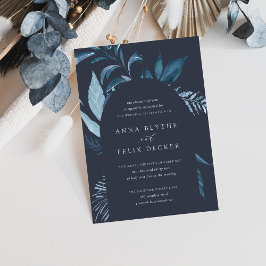 Invitación Boda del Arco Botánico Azul de Azure