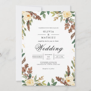 Invitación Boda del Arco Botánico de Tierra Muerta