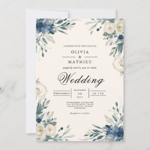 Invitación Boda del Arco Botánico Floral de la Marina
