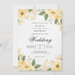 Invitación Boda del Arco Botánico Golden Bloom