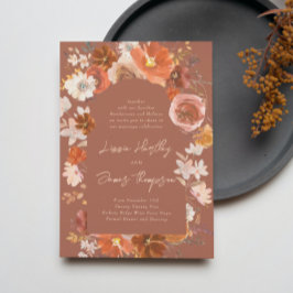 Invitación Boda del Arco de Boho Floral del Desierto de Terra