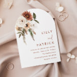 Invitación Boda del Arco de Terracota Floral Bohemio<br><div class="desc">Invitación a la boda Bohemia Floral Terracotta Ver colección coincidente en Nest Store Muchas gracias</div>