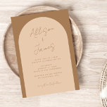 Invitación Boda del Arco Minimalista moderno Boho<br><div class="desc">Invitación a la boda de Arco Minimalista Moderno</div>