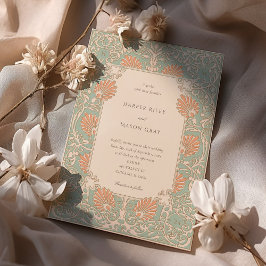 Invitación Boda del Art Nouveau eterno y el marimacho