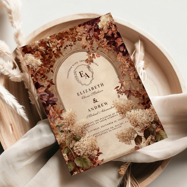 Invitación Boda del Autumn Garden Archway (Subido por el creador)