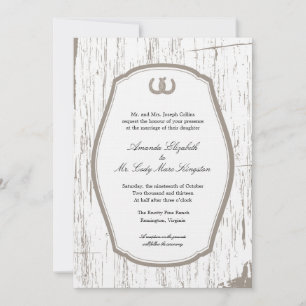 Invitación Boda del Bar Rústico de los Caballos