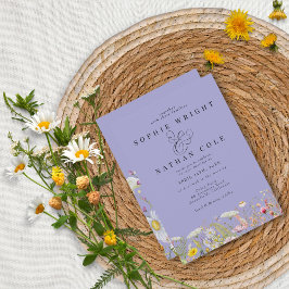 Invitación Boda del Boho de primavera verano de Flor silvestr