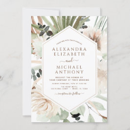 Invitación Boda del Boho Eucalyptus
