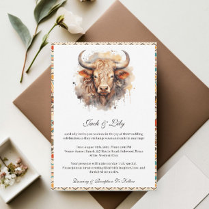 Invitación Boda del Boho Occidental