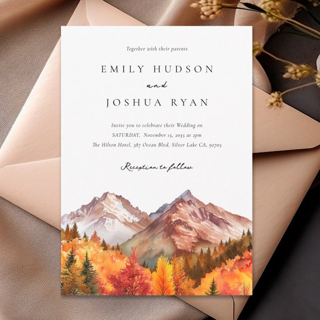 Invitación Boda del Boho ruso otoño (Subido por el creador)