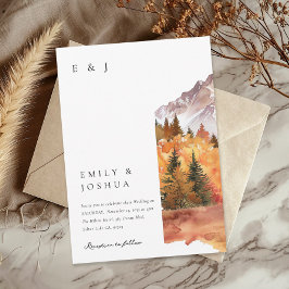 Invitación Boda del Boho ruso otoño