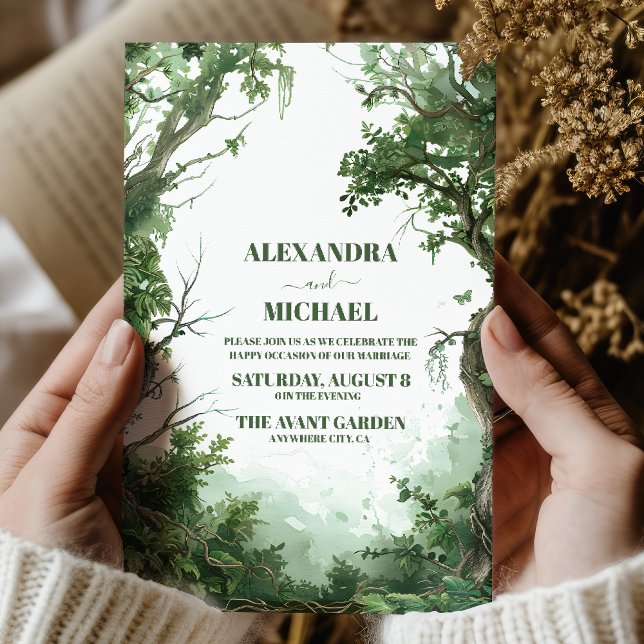 Invitación Boda del Boho Rustic Mountain (Subido por el creador)