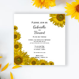 Invitación Boda del borde del girasol